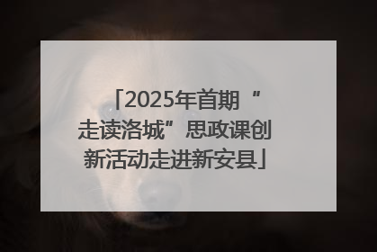 2025年首期“走读洛城”思政课创新活动走进新安县
