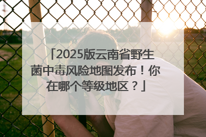 2025版云南省野生菌中毒风险地图发布！你在哪个等级地区？