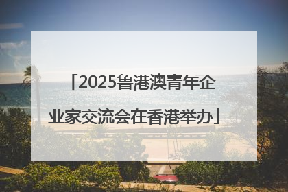 2025鲁港澳青年企业家交流会在香港举办