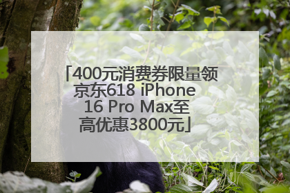 400元消费券限量领 京东618 iPhone 16 Pro Max至高优惠3800元